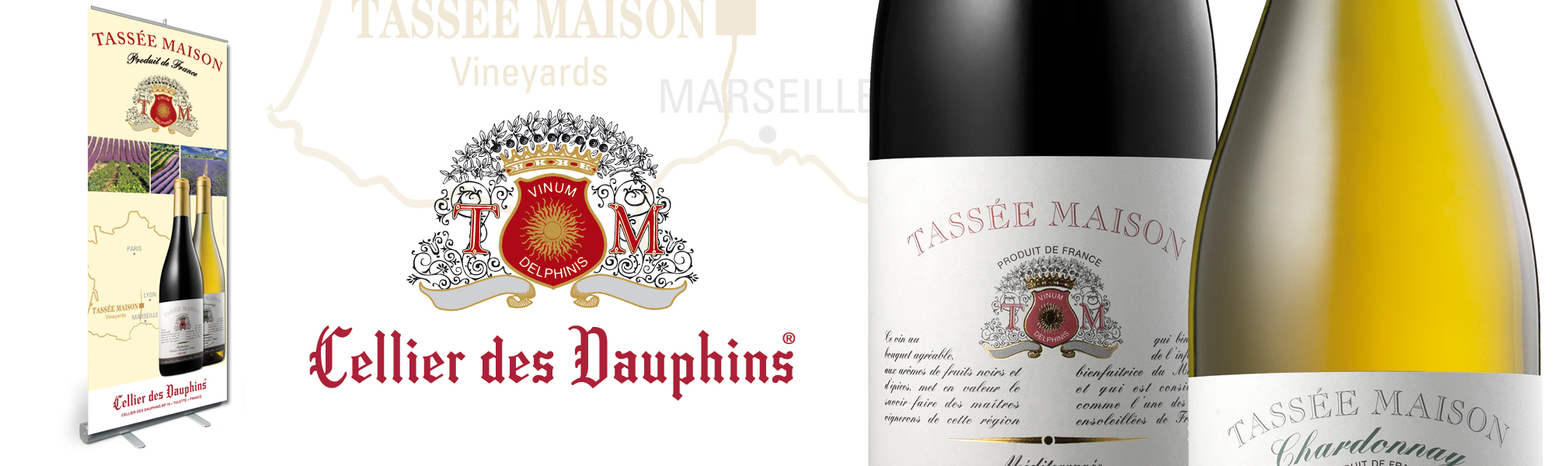 Cellier des Dauphins - Roll up Cellier Tassée Maison
